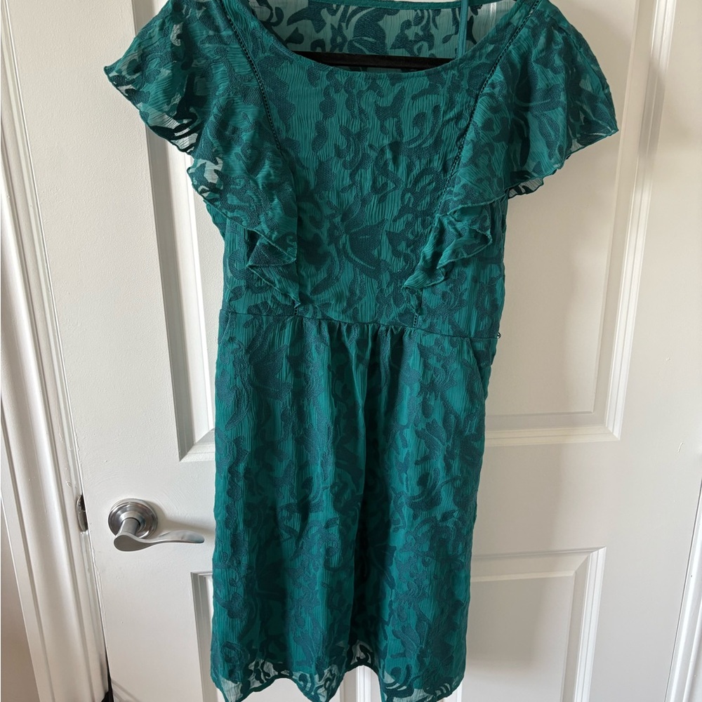 Moulinette Soeurs Teal Midi Dress